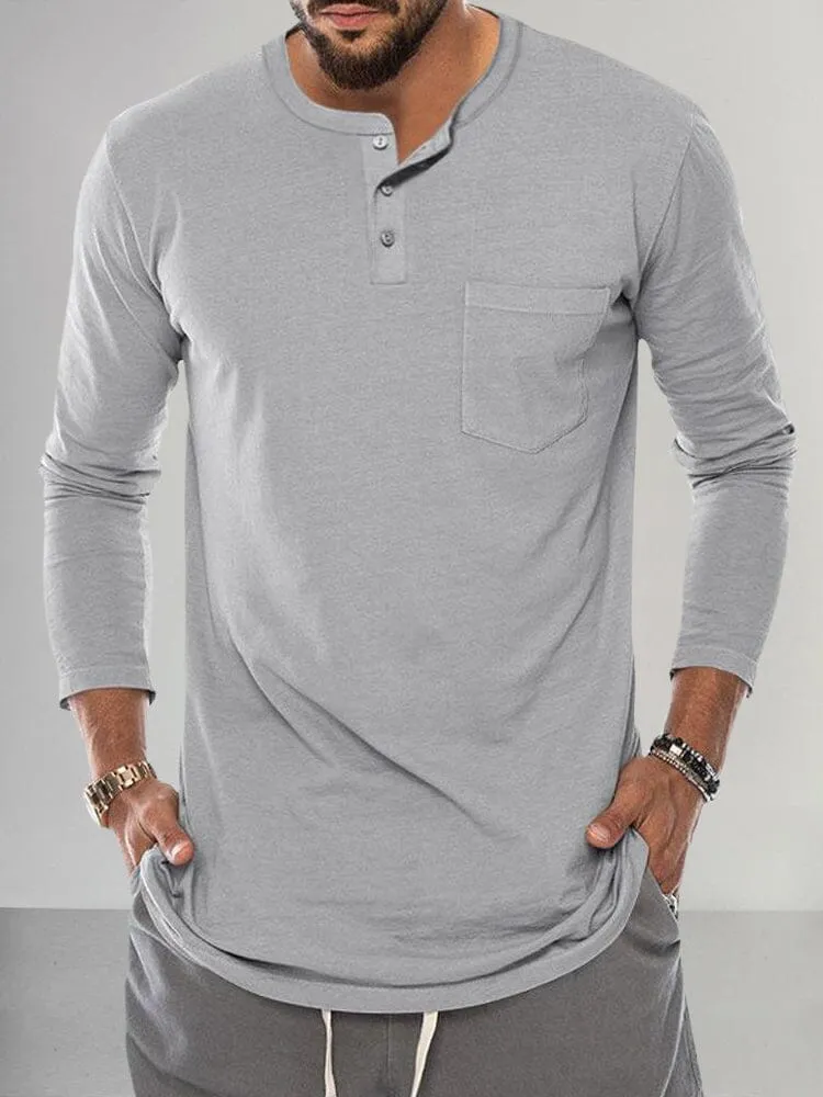 Premium Basic Henley Shirt