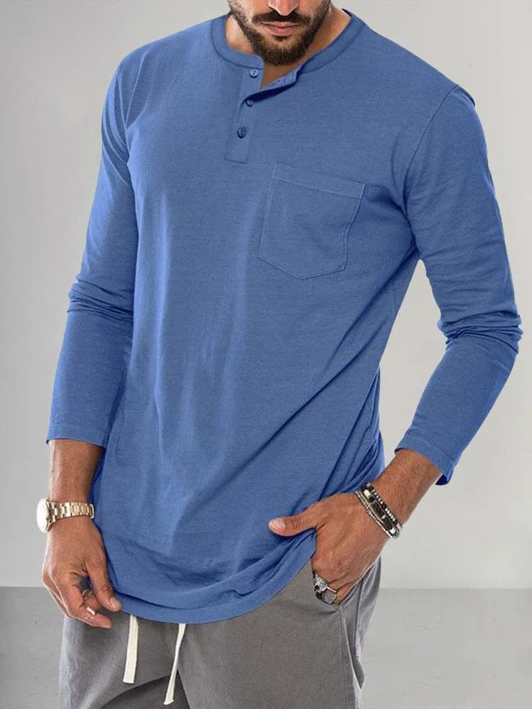 Premium Basic Henley Shirt