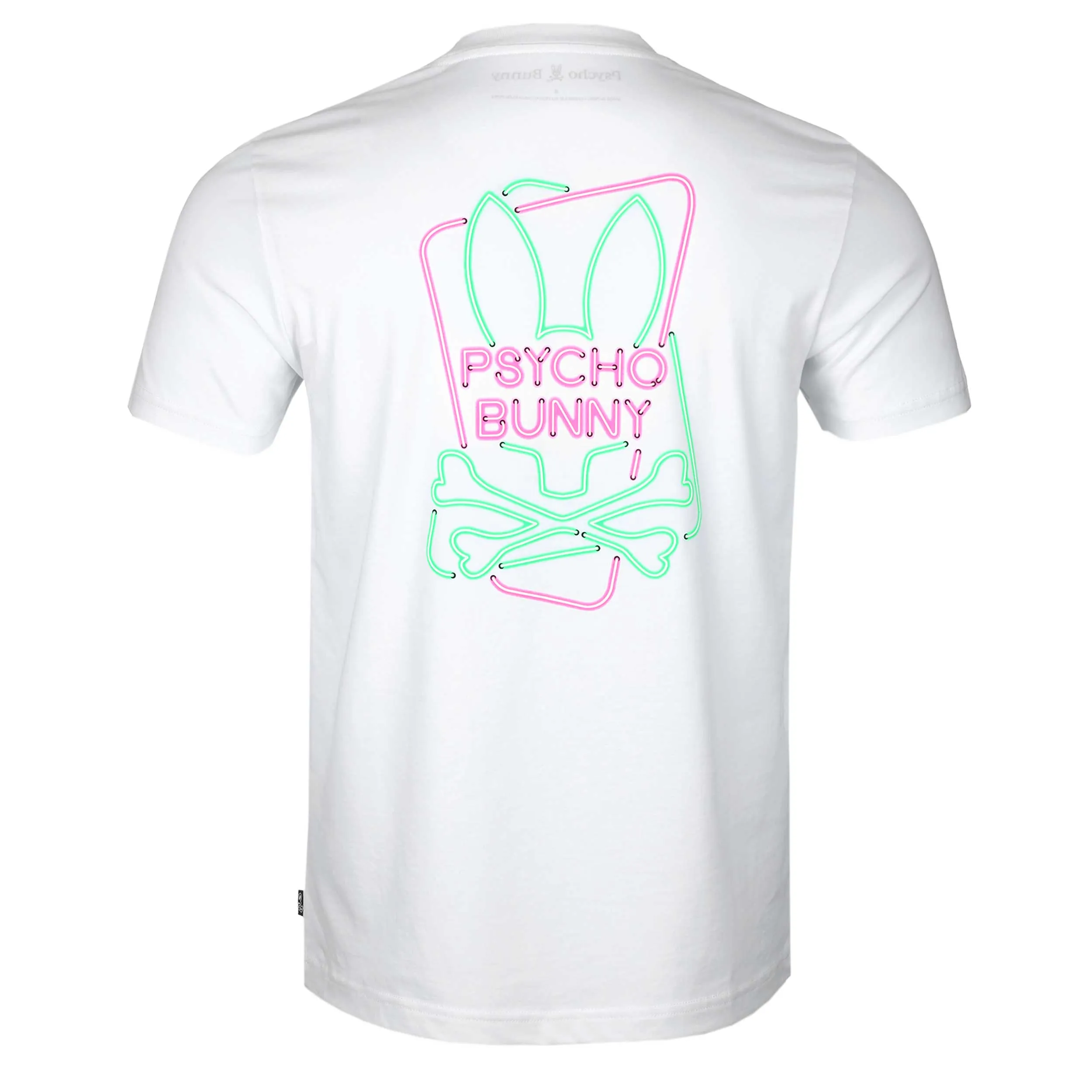 Psycho Bunny Claude Graphic T Shirt in White