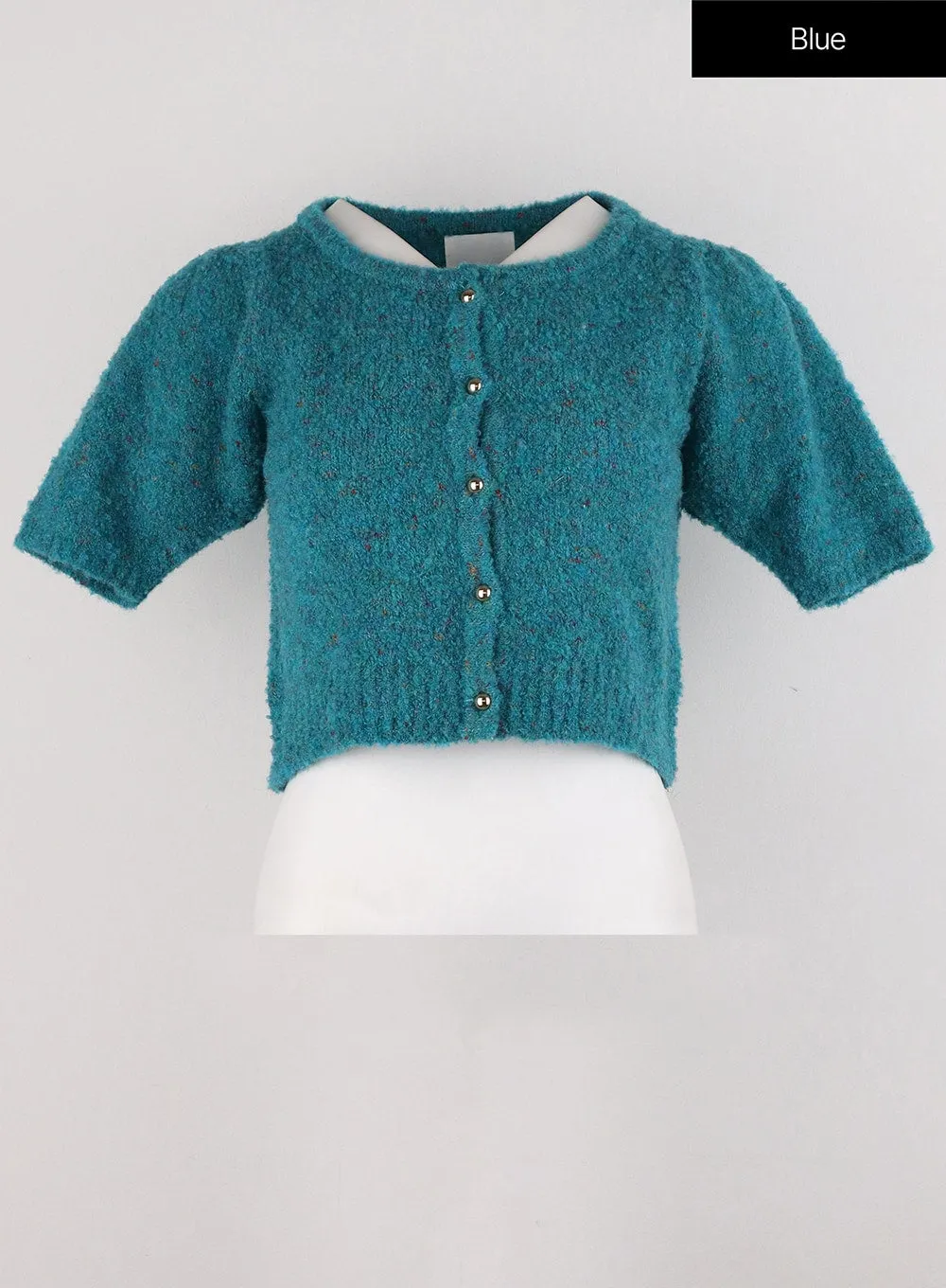 Puff Short-Sleeve Cardigan OG323