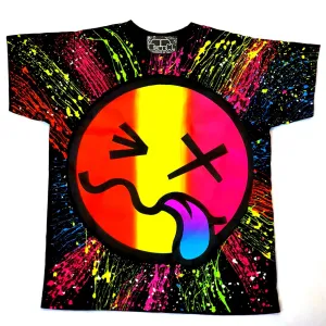 RAINBOW TONGUE KIDS T-SHIRT BLACK