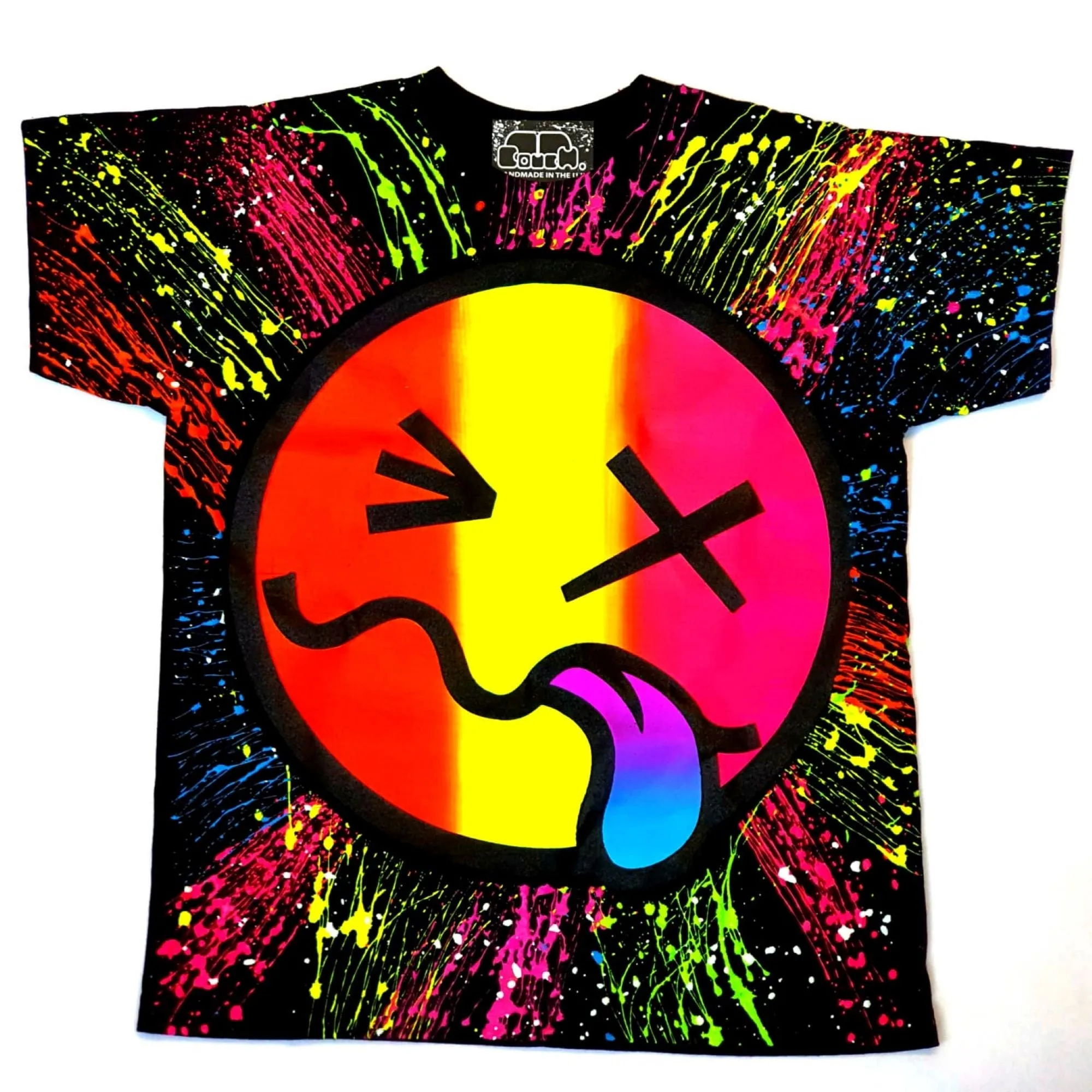 RAINBOW TONGUE KIDS T-SHIRT BLACK