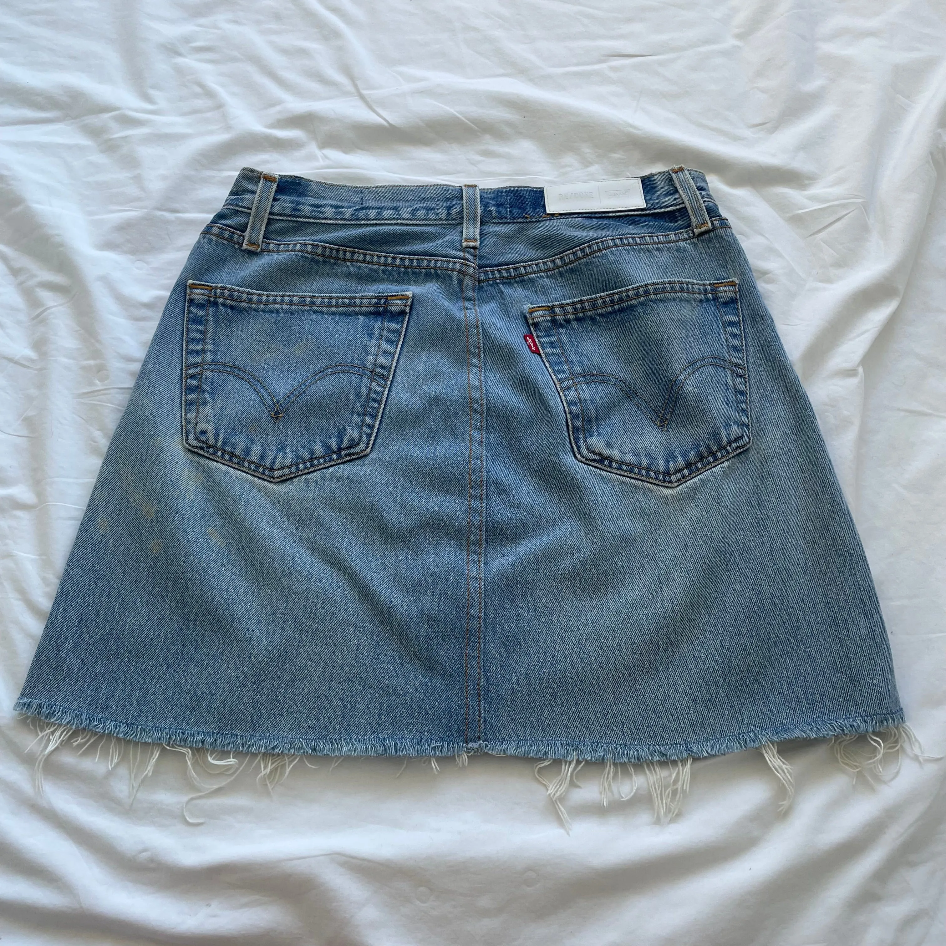 RE Done Levis Vintage Size 10 (28) RRP $400 Blue Casual Frayed