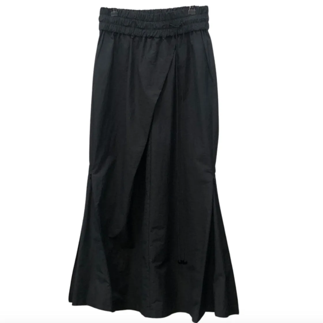 Recycled nylon mermaid skirt black