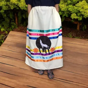 Ribbon skirt with Wolf