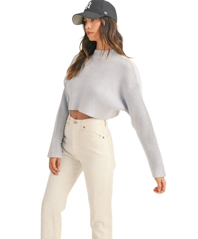 Riley Ribbed Crop Sweater