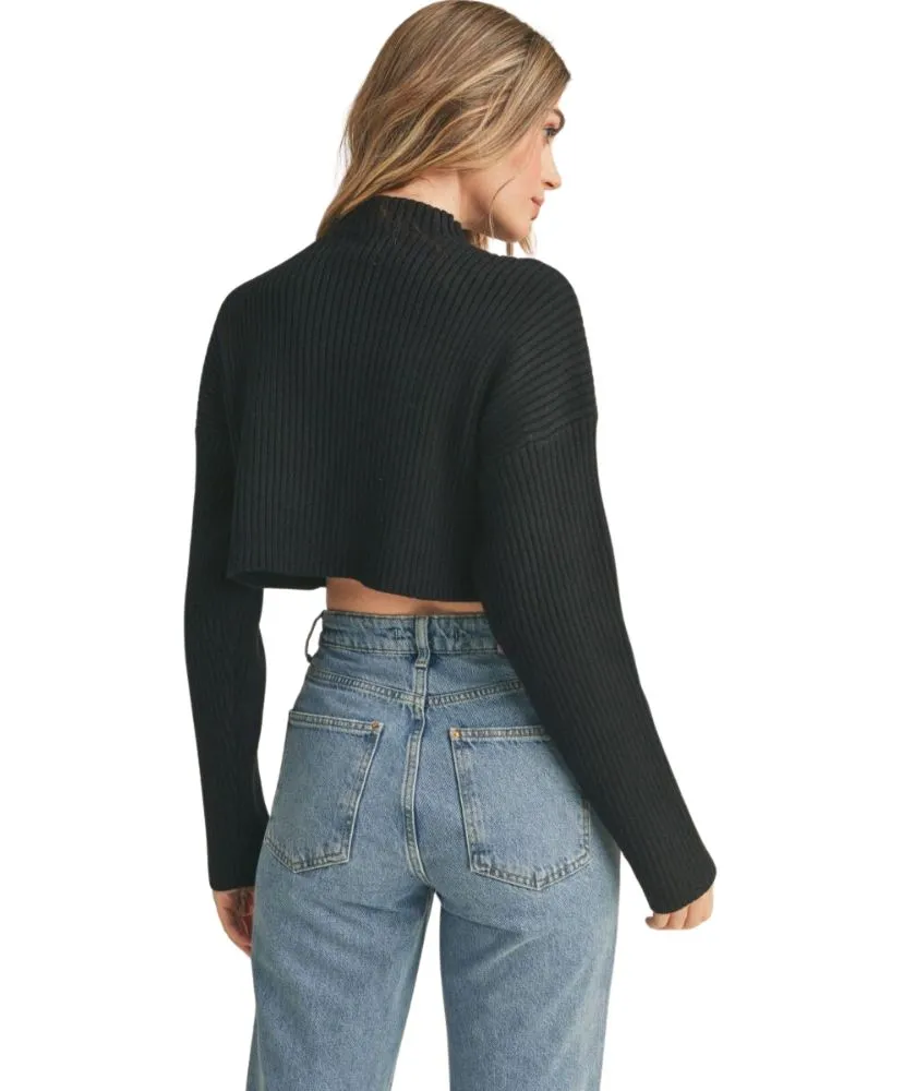 Riley Ribbed Crop Sweater