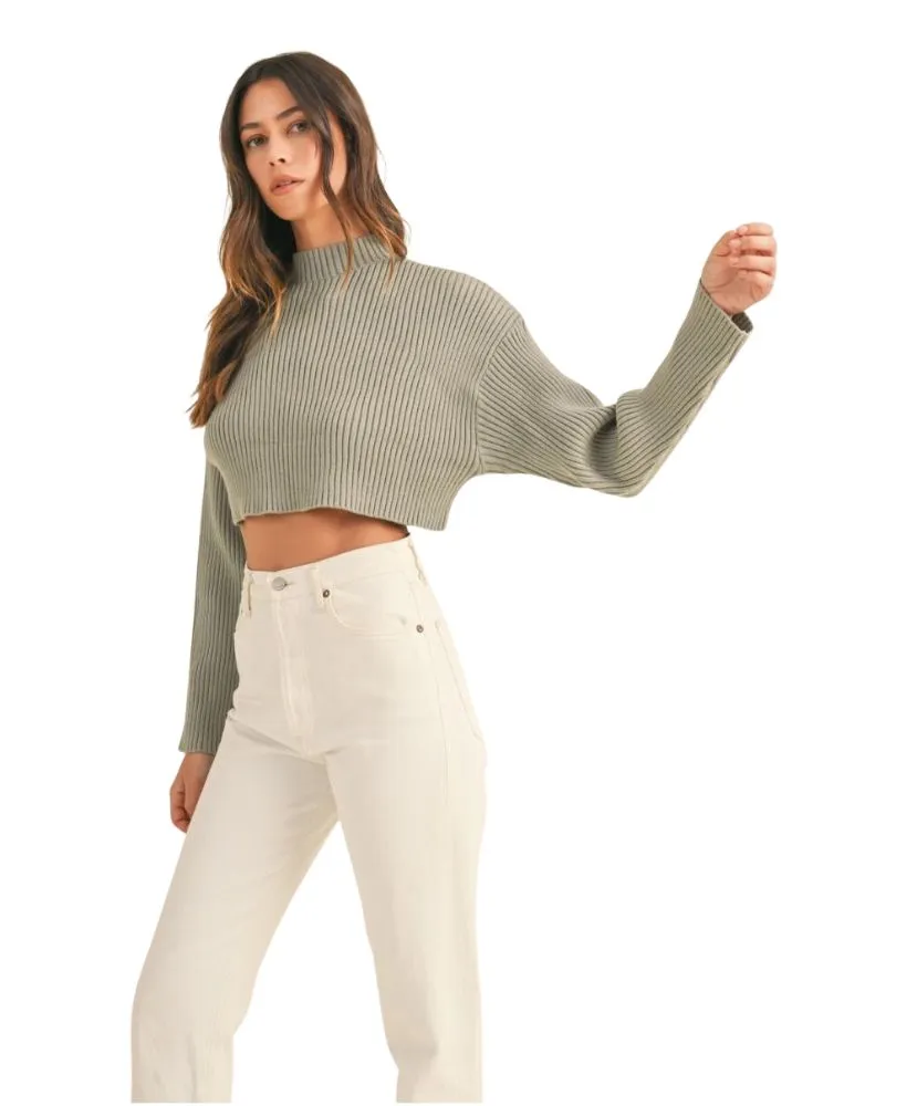 Riley Ribbed Crop Sweater