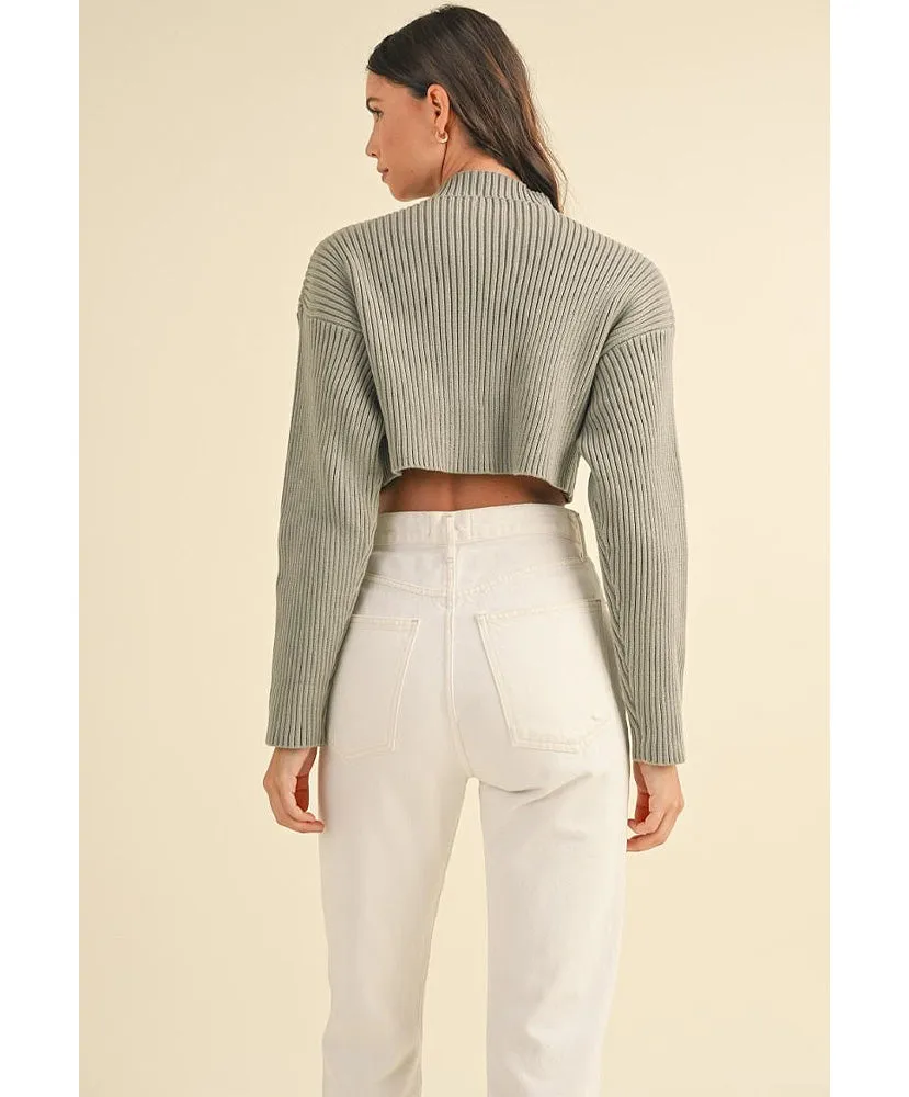 Riley Ribbed Crop Sweater