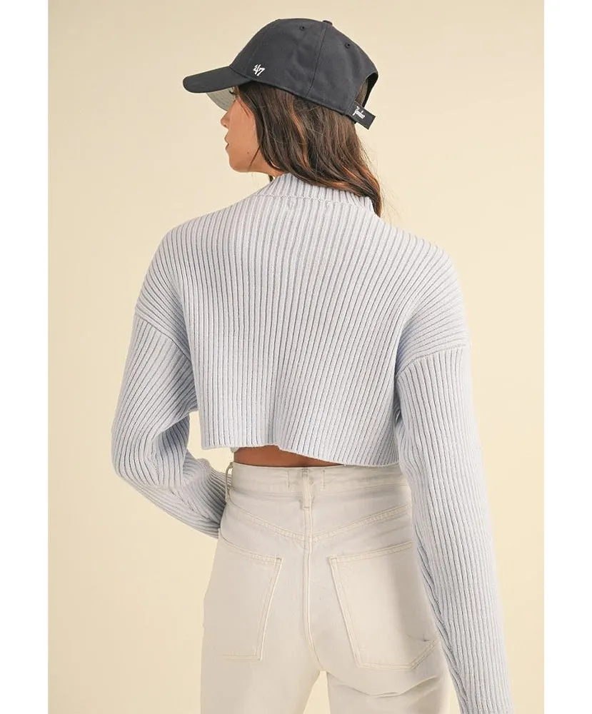 Riley Ribbed Crop Sweater