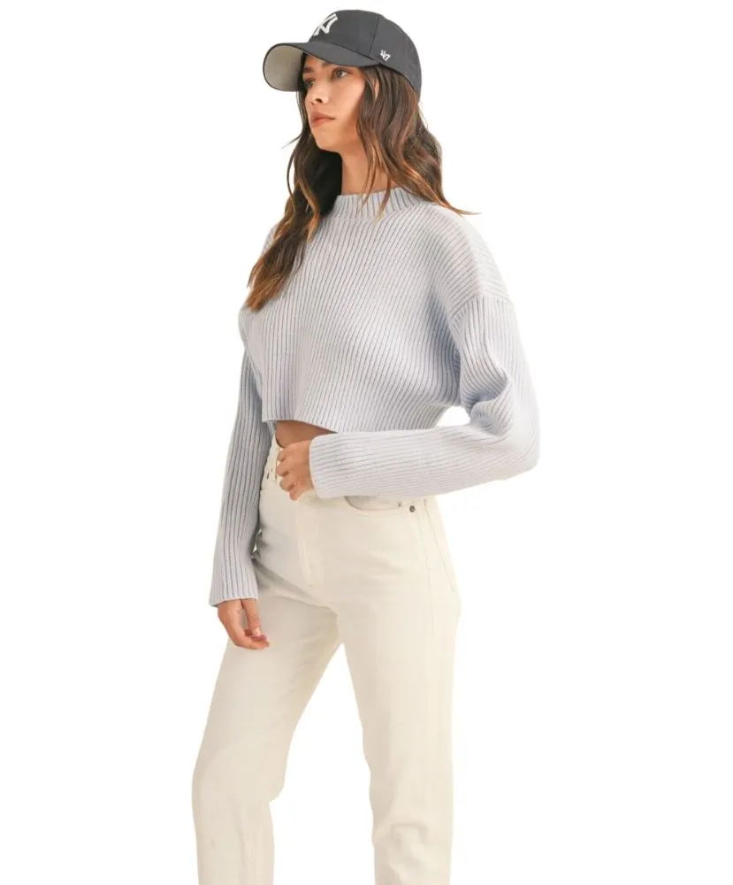 Riley Ribbed Crop Sweater