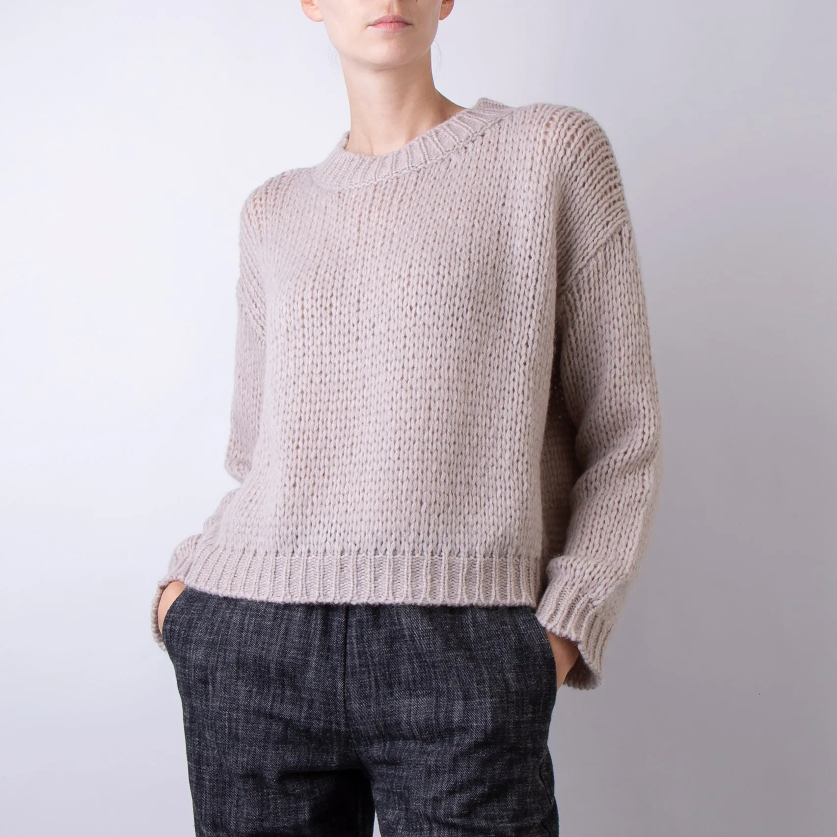 ROBERTO COLLINA SWEATER A47001 04 BEIGE