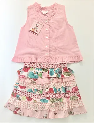 ROOM SEVEN 100% Cotton 2PC SKIRT SET