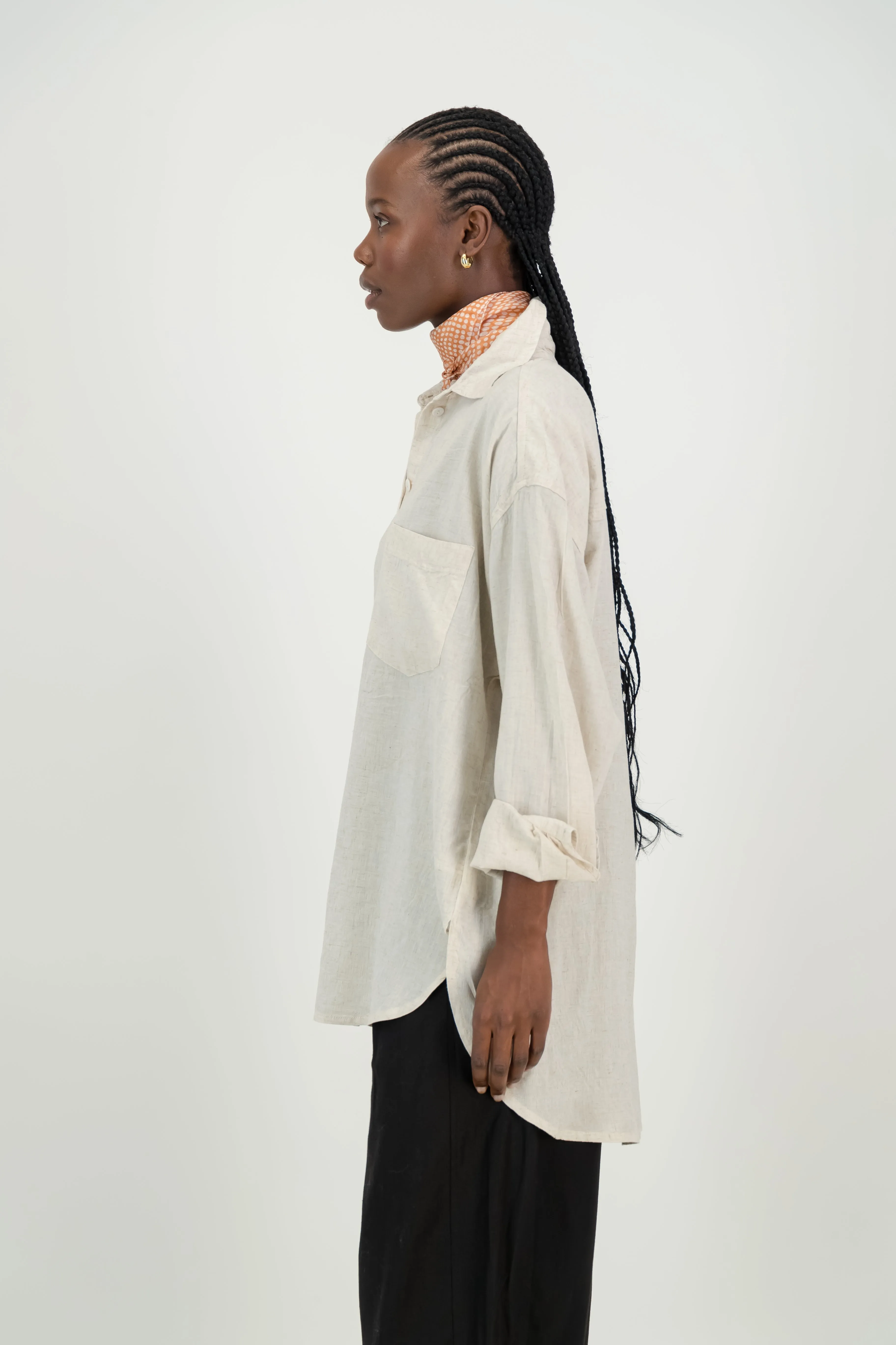 Sadie Linen Boyfriend Shirt