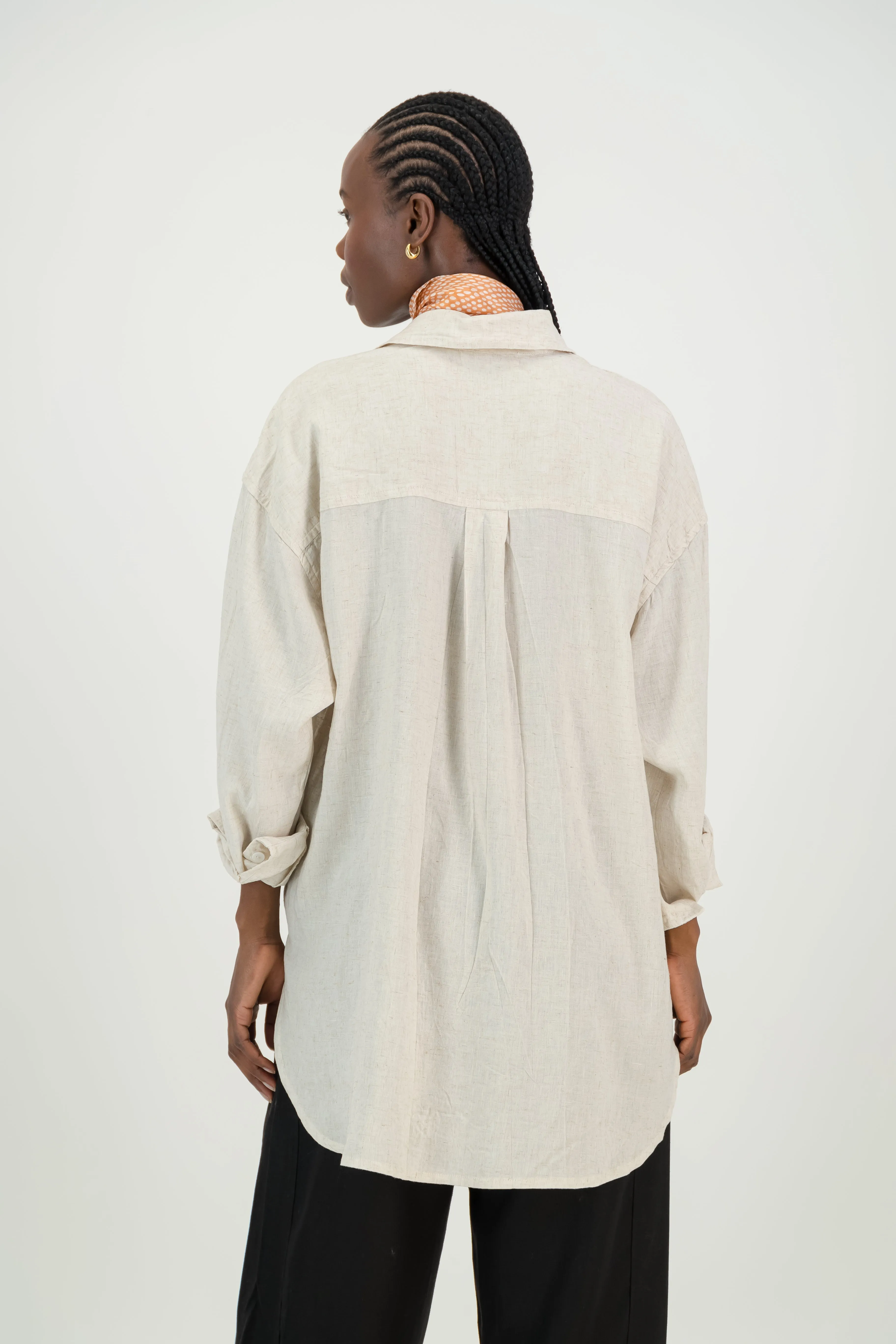 Sadie Linen Boyfriend Shirt