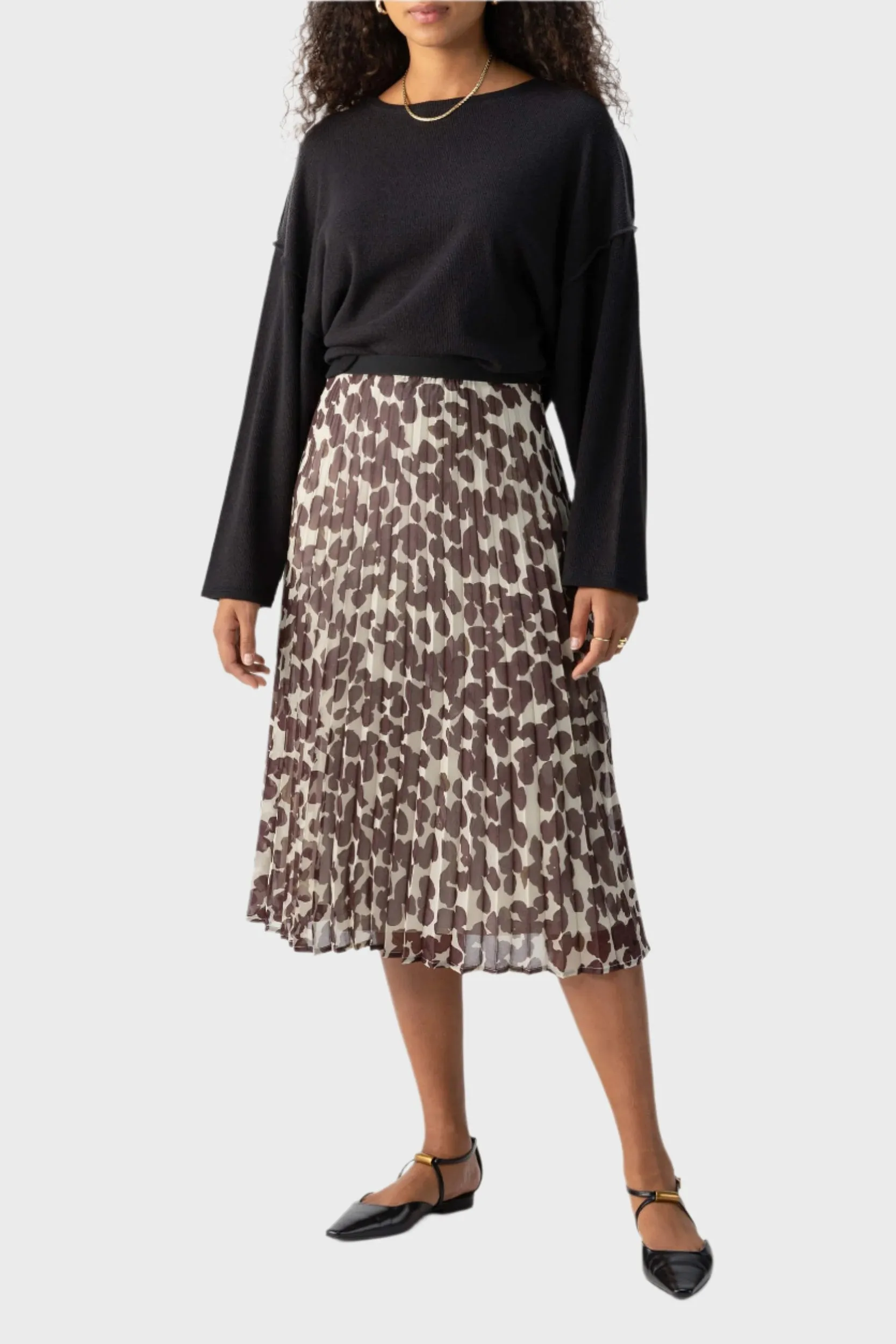 Sanctuary New Pleated Midi Skirt