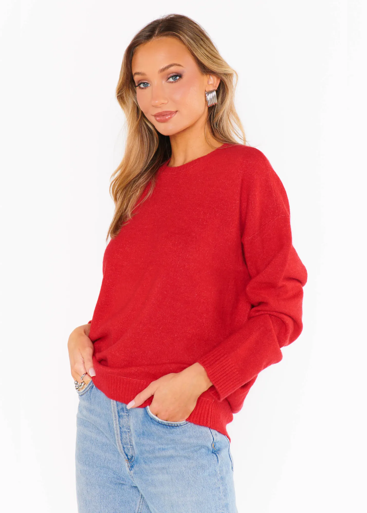 Show Me Your Mumu Feel Good Sweater - Red Knit