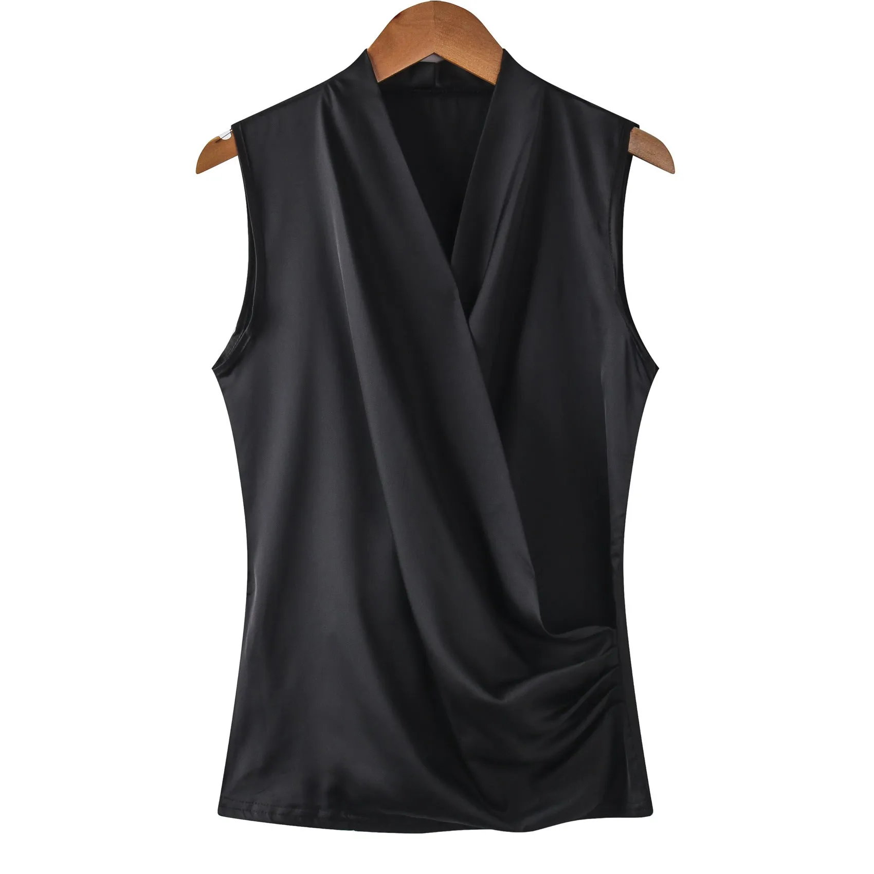 Sleeveless V-neck Top women