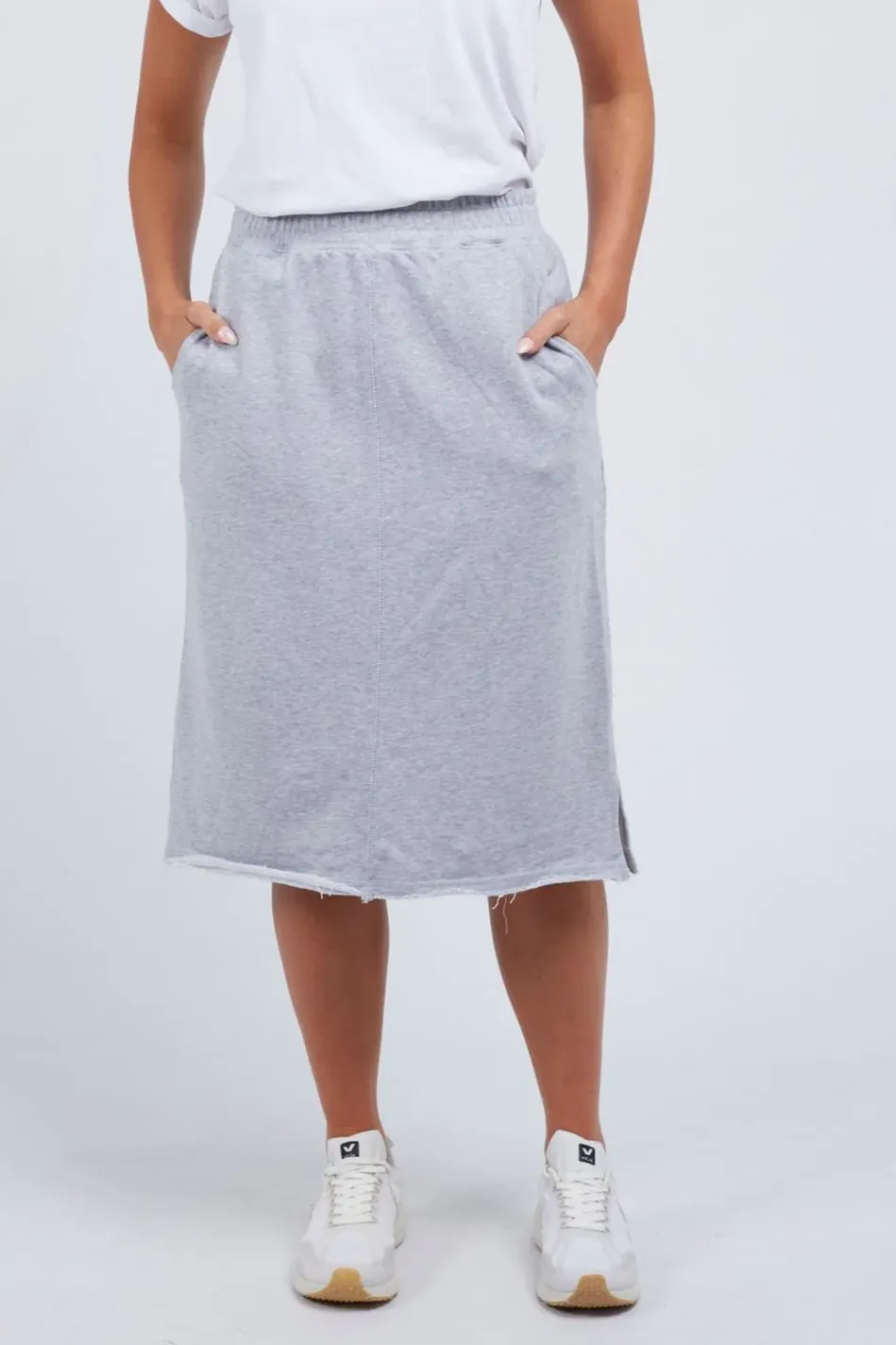 Staple Skirt in Marle Grey