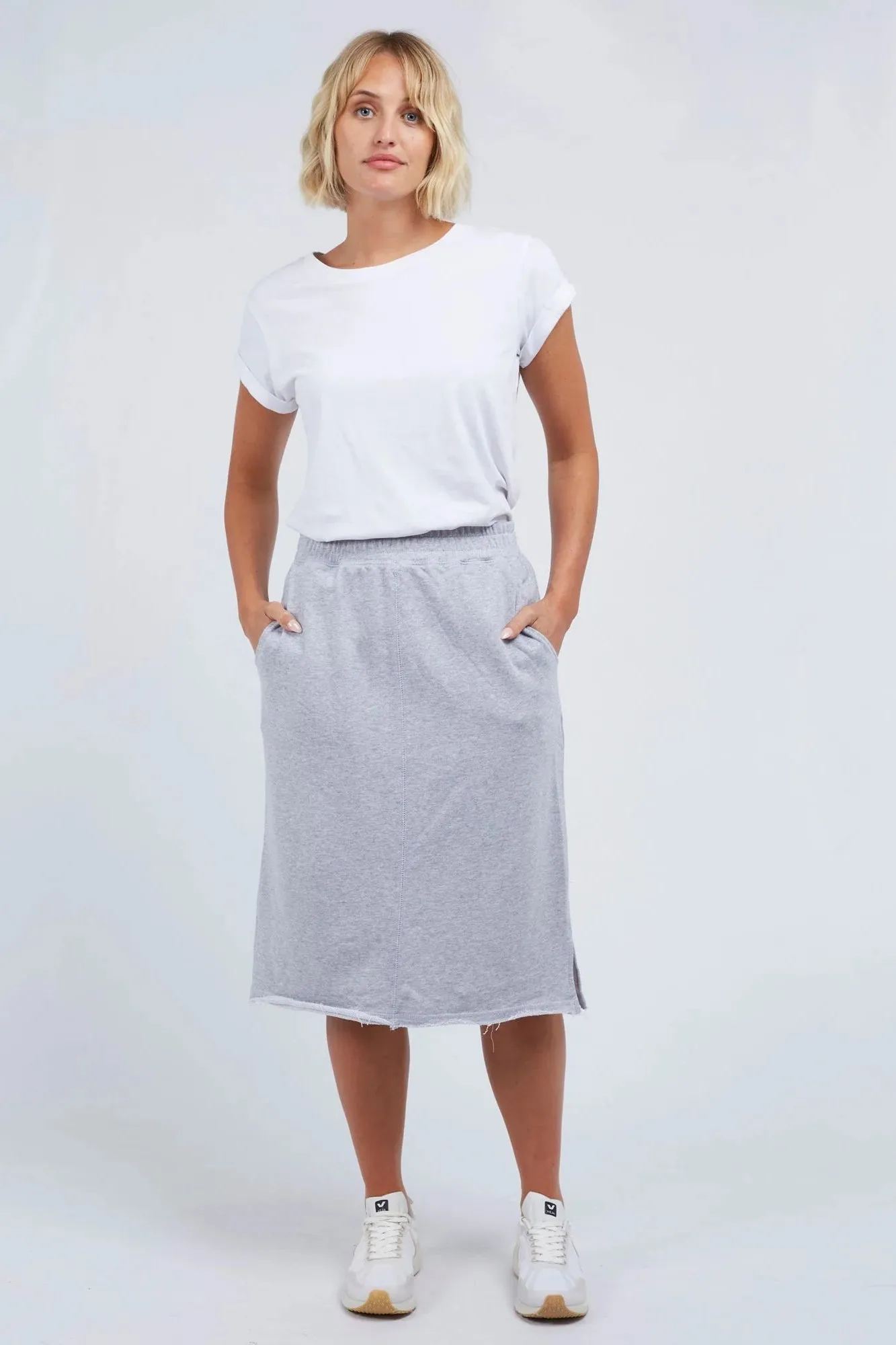 Staple Skirt in Marle Grey