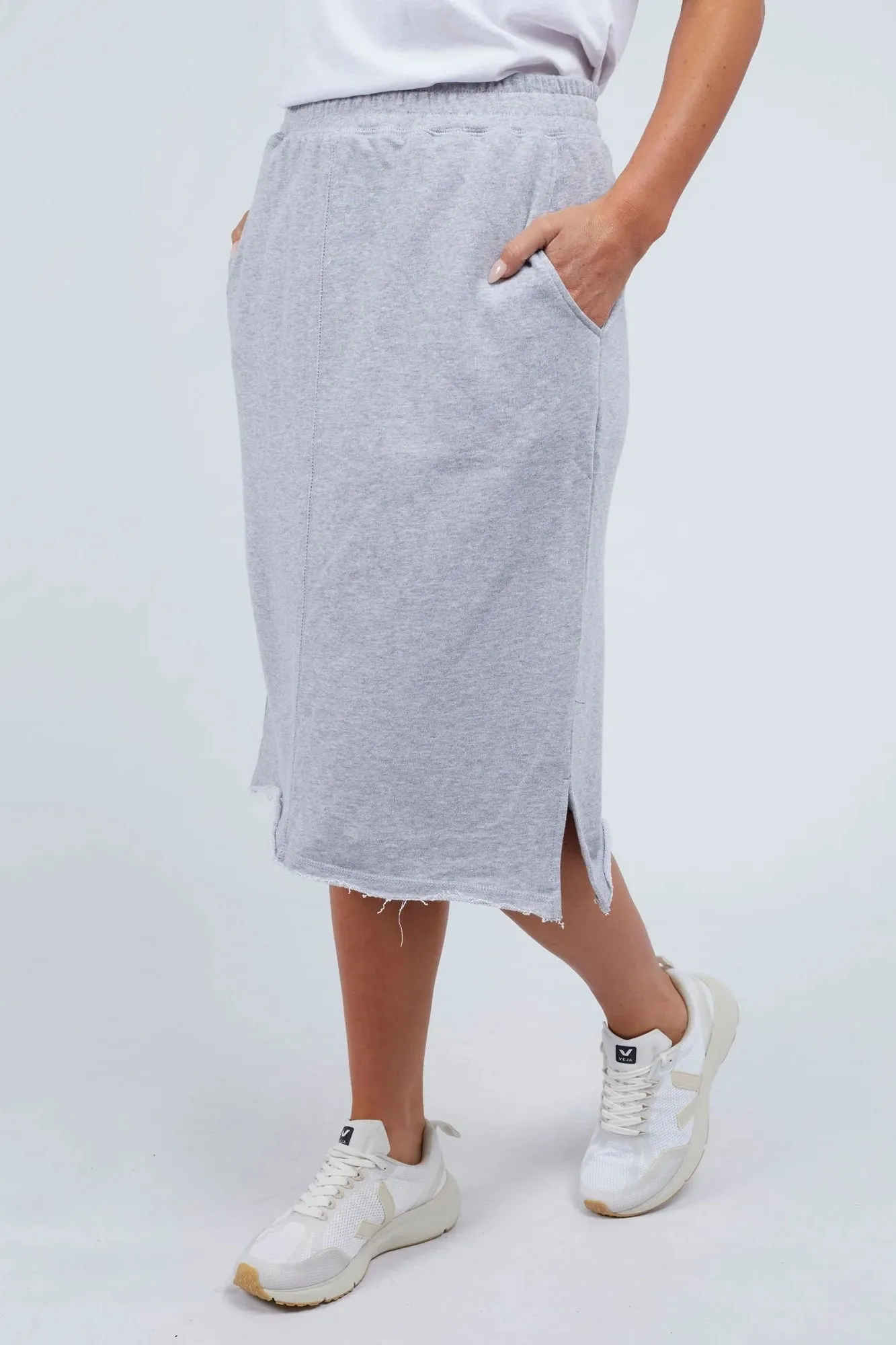 Staple Skirt in Marle Grey