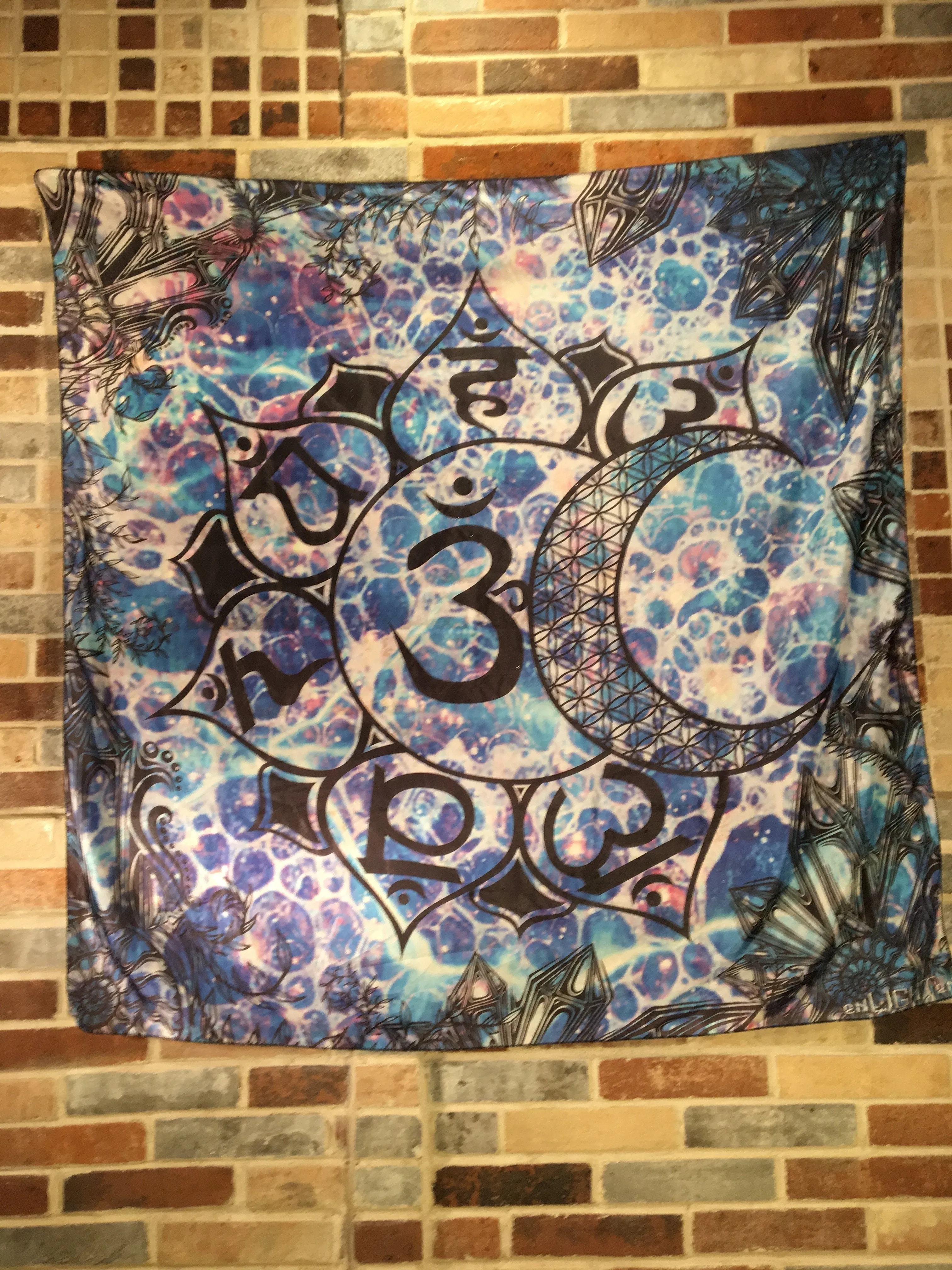 Sun And Moon Lotus Chakras Tapestry