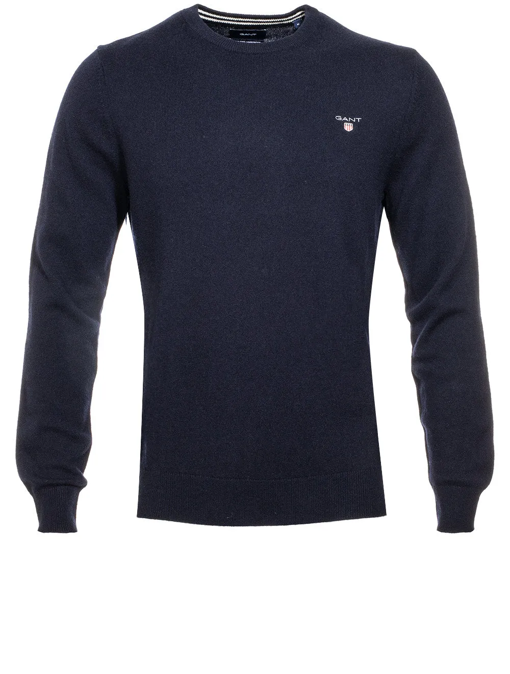 Super Fine Lambswool Crewneck Sweater Marine