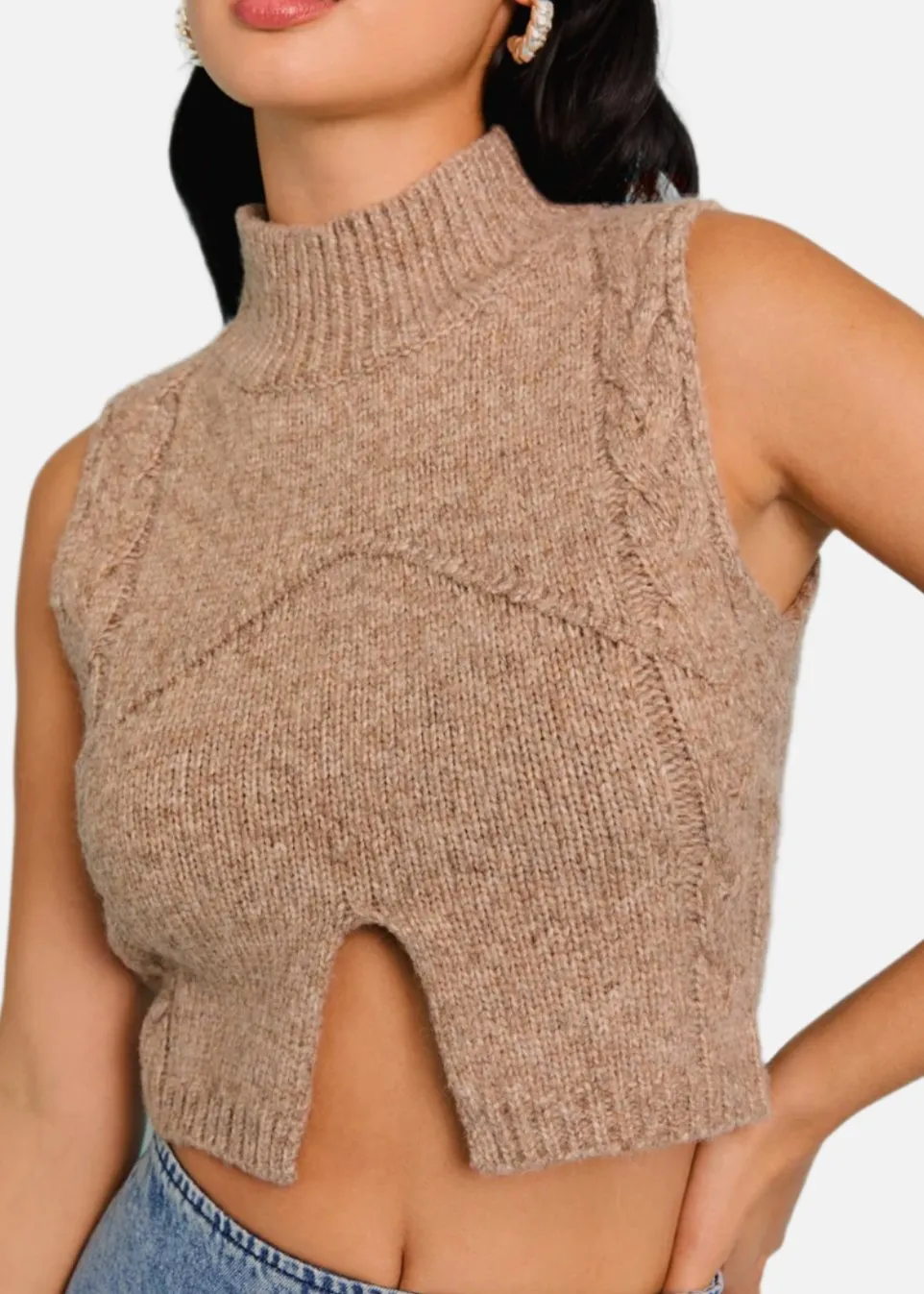 Susu Cropped Sweater Top