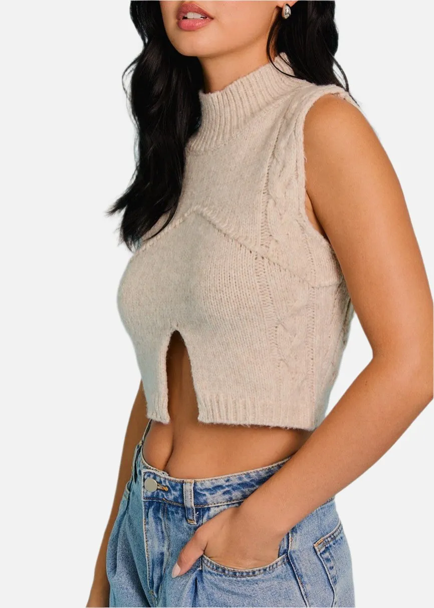 Susu Cropped Sweater Top