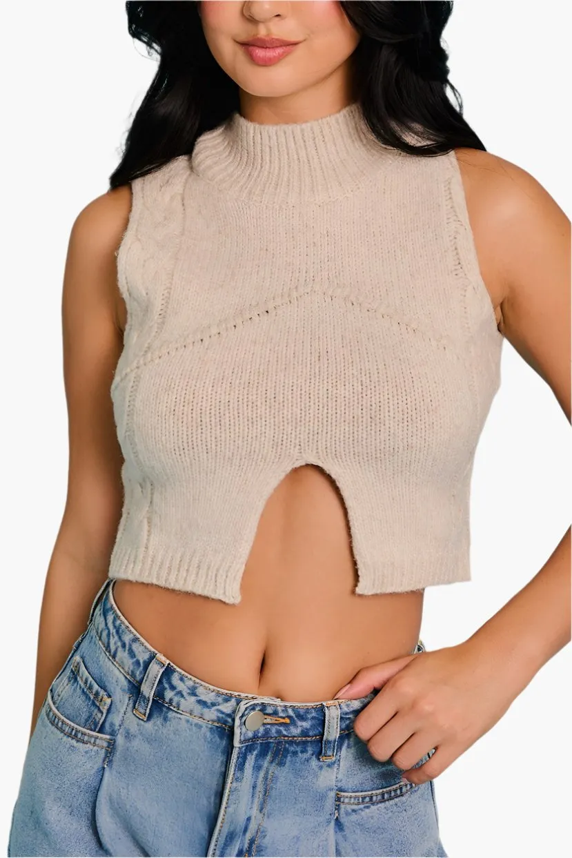 Susu Cropped Sweater Top