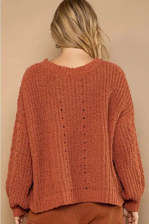 Sweater - Crop - Pumpkin