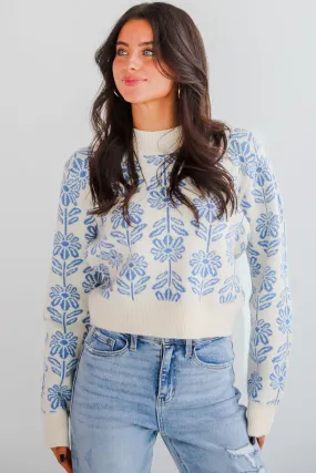 Tempting Romance Flower Sweater