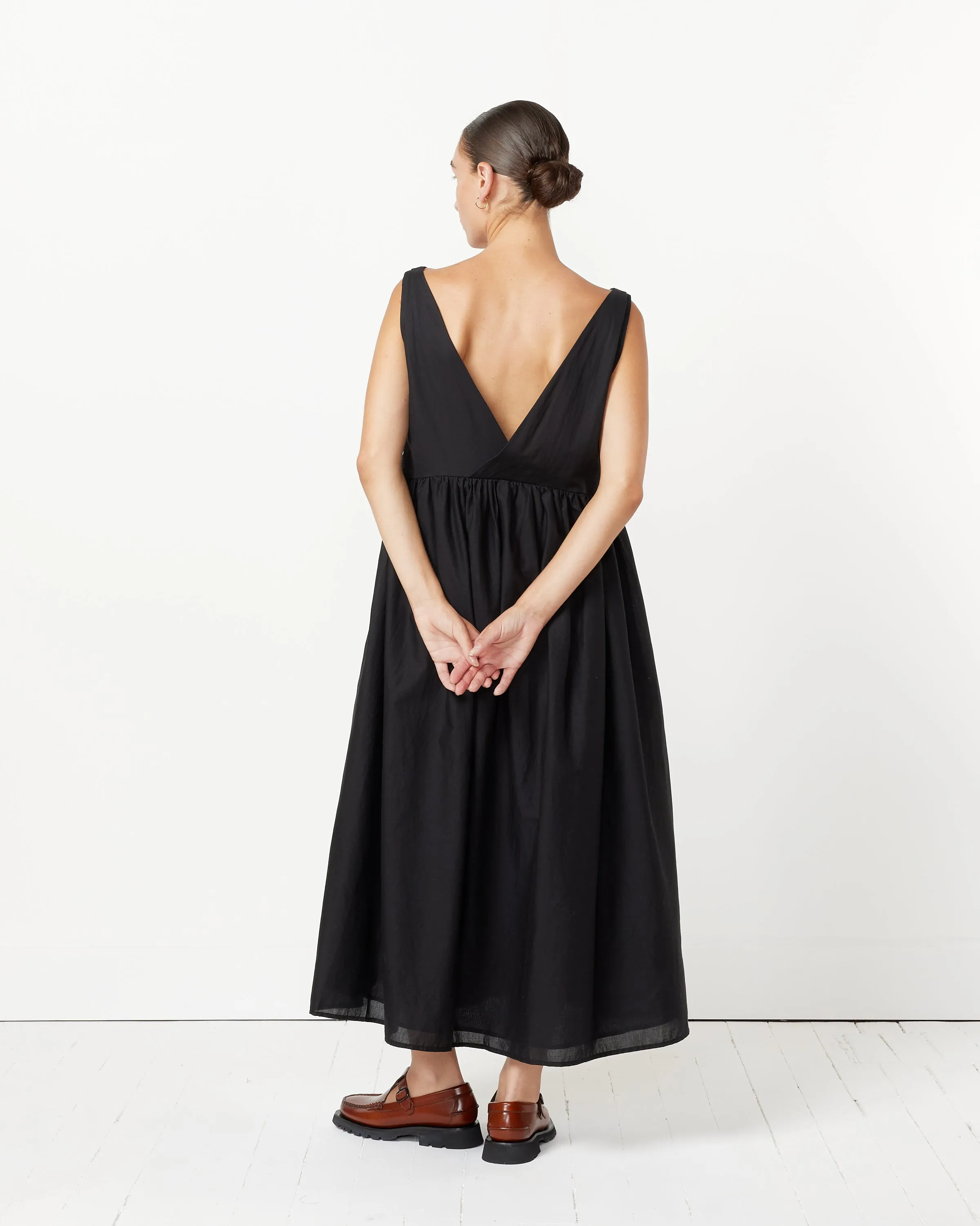 The Brushed Dress in Black