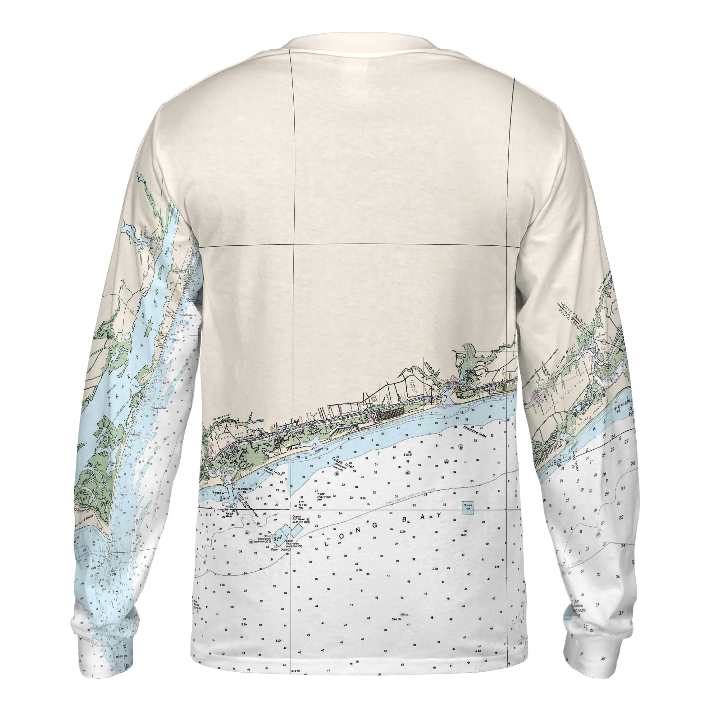 The Cape Fear to Little RIver Long Sleeve Crewneck Tee