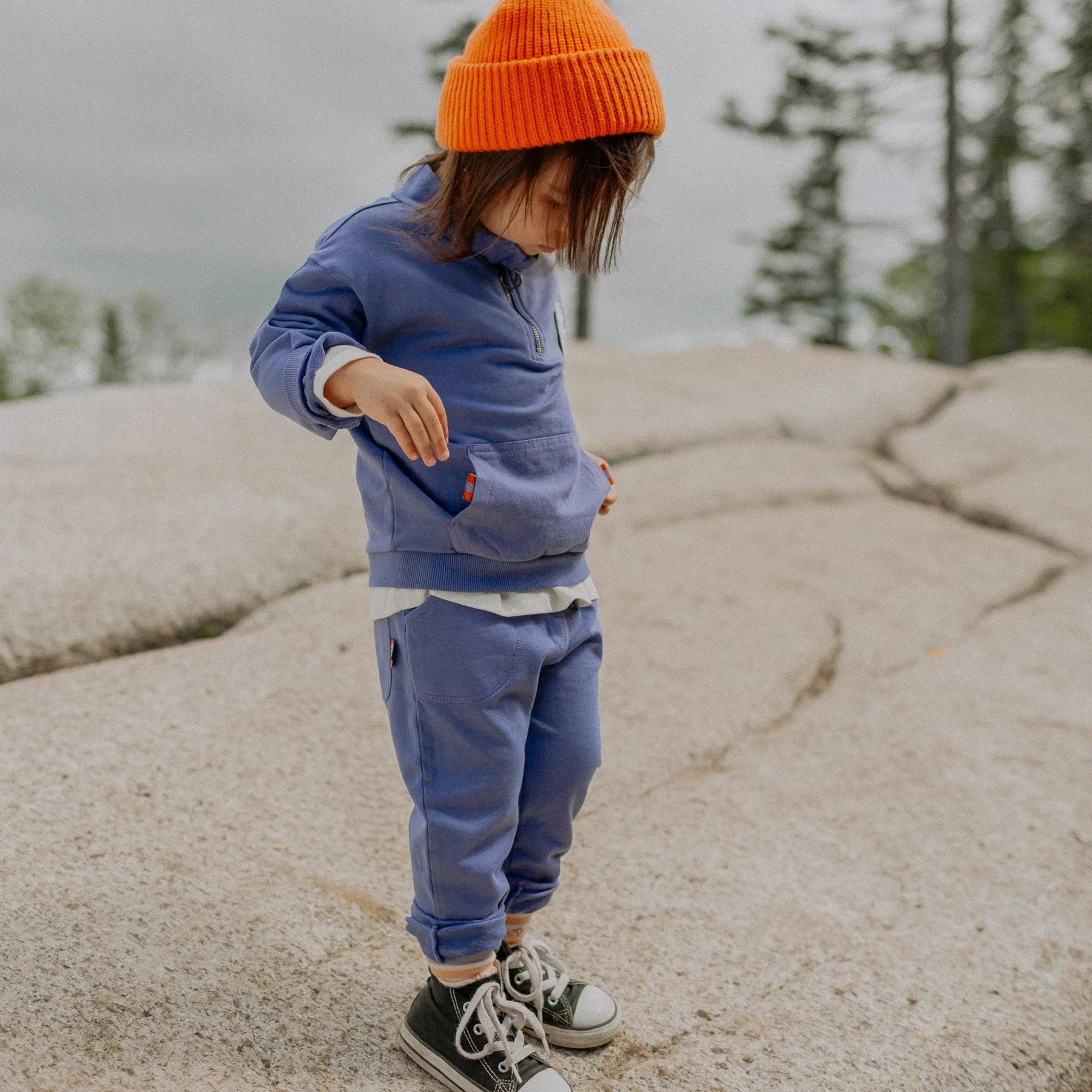 The Forrest Cotton Joggers - Purple - BABY