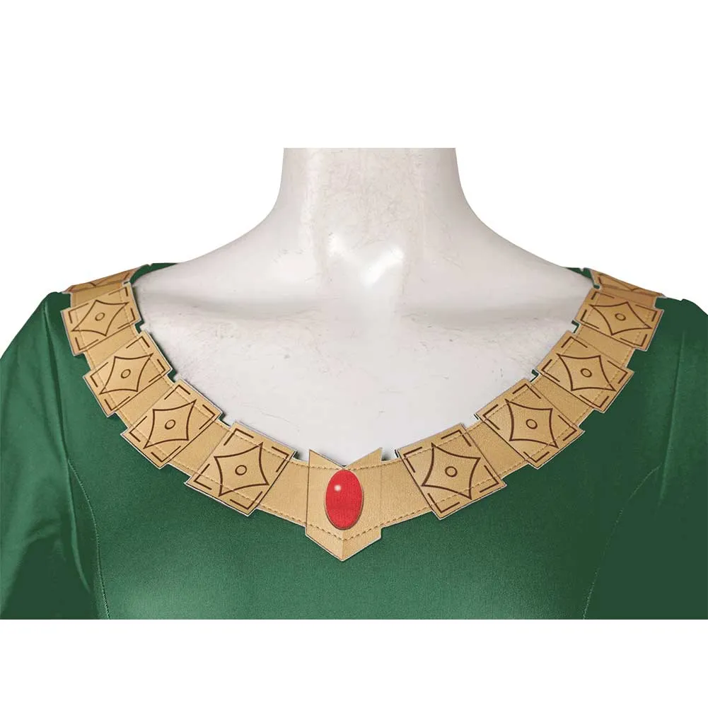 The Lord Of The Rings The War Of The Rohirrim (2024) Hera Women Green Dress Cosplay Costume