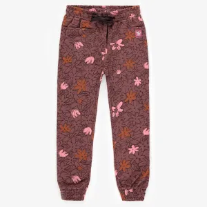 The Lule Floral Joggers - Brown - KIDS