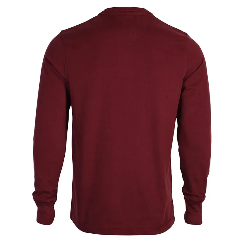 Tokyo Laundry Dawson Creek Henley T-Shirt in Oxblood