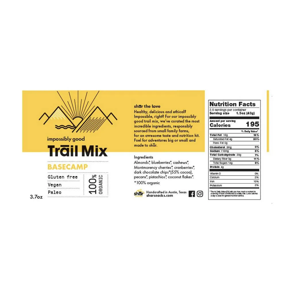 Trail Mix Tube - 3 Pack - 3.7 oz each