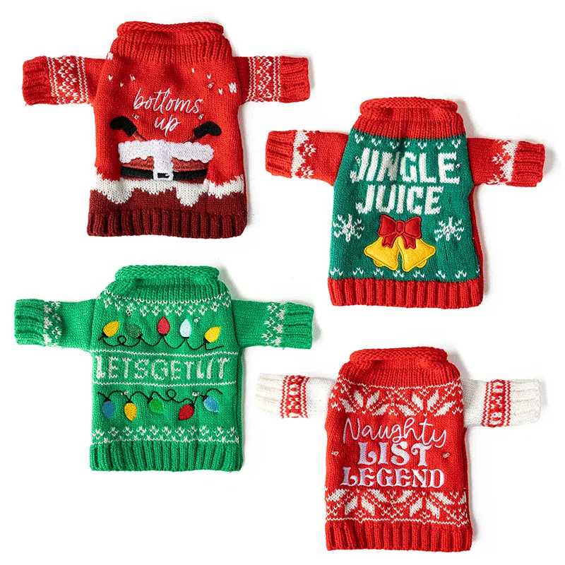 Uncle Bob's Light-Up Wine & Bottle Sweater