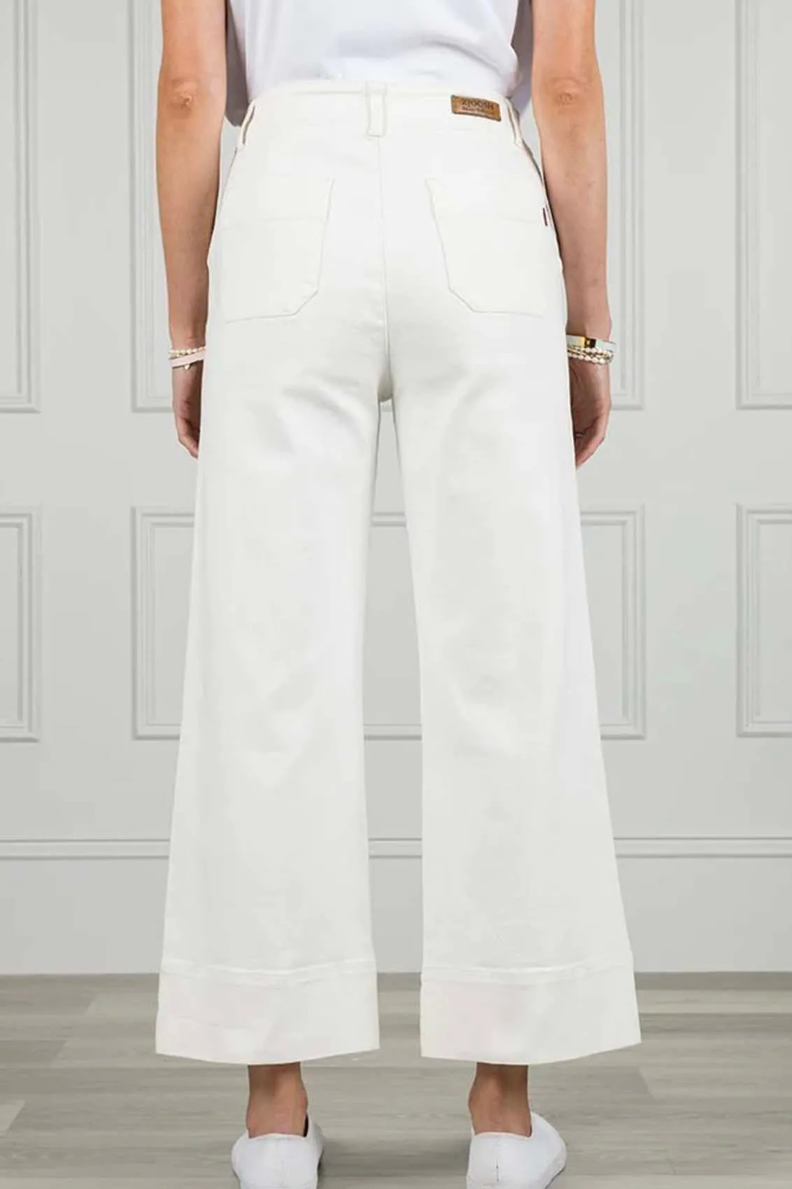 Wanda Denim Pant | White