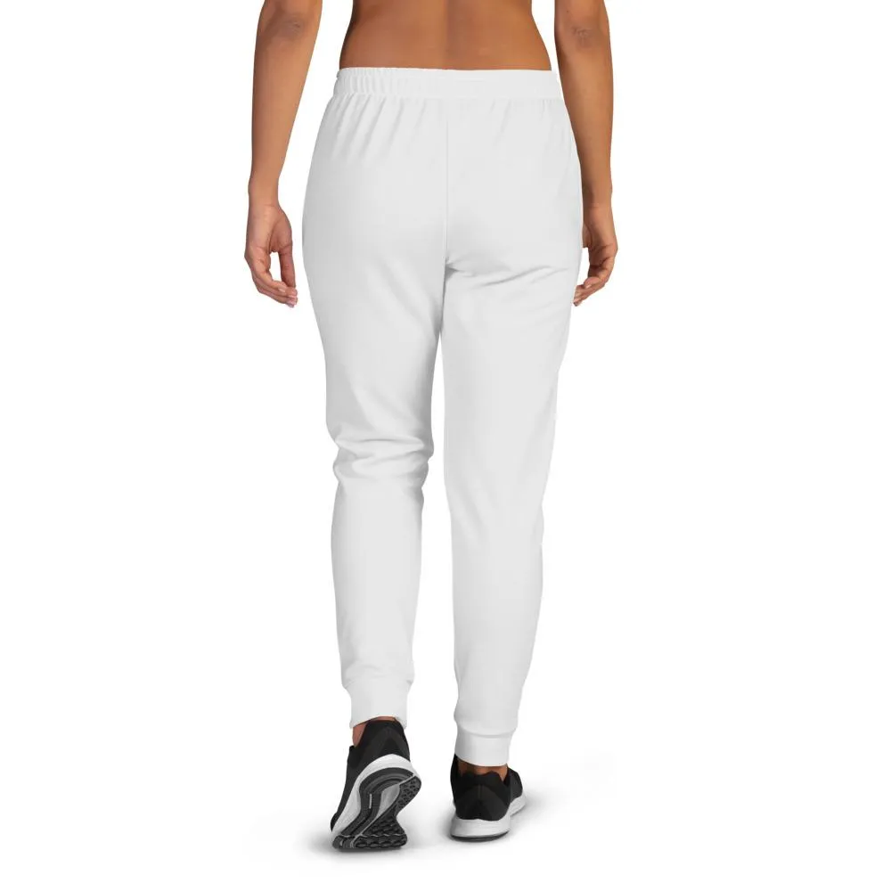 Women's Joggers, Solid Light Grey