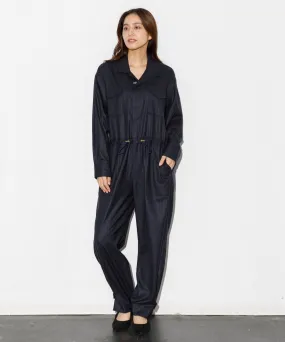 【WOMEN】THE FLATS JUMPSUITS ネイビー